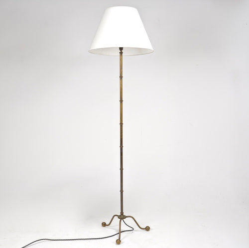 French Brass Floor Standing Lamp