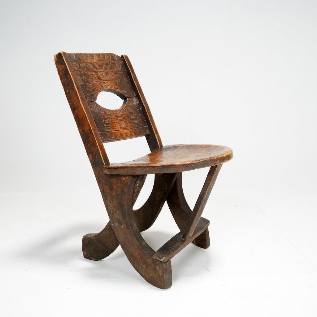 Antique Ethiopian Chair Made By The Oromo People – Stowaway London