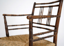 Faux Bamboo 19th Century Sussex Chair