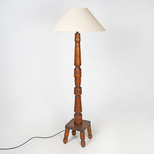 Oak Floor Standing Lamp