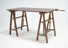 Antique Oak Trestle Table