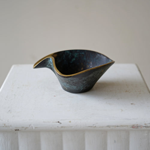 Solid Brass Ashtray Attributed To Carl Auböck Vienna