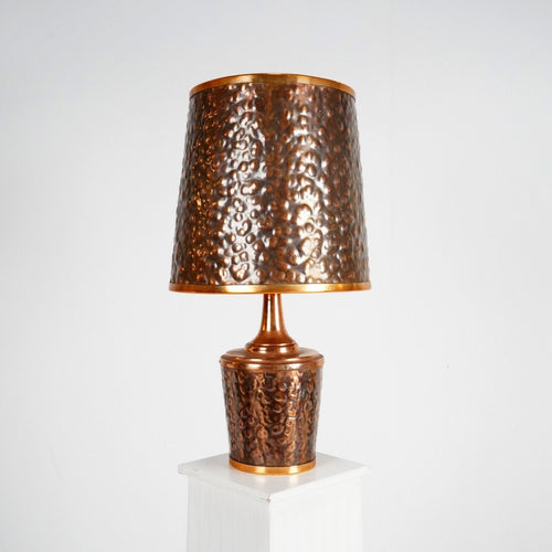 Hammered Copper Table Lamp
