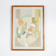 Pair Of Abstract Watercolour Paintings Signed NJ Hopkins 1976