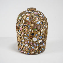 French Pique Assiette Mosaic Folk Art Vase