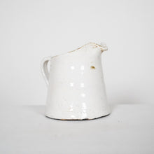 White Crackle Glazed Ceramic Jug