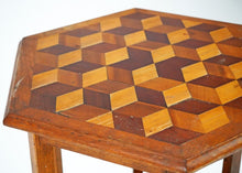 Antique Parquetry Top Side Table