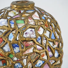 French Pique Assiette Mosaic Folk Art Vase