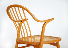 Bentwood Ash & Cane Scandinavian Armchairs