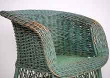 Green Wicker Chair