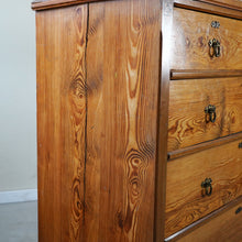 Pitch Pine Aesthetic Movement Chest Of Drawers
