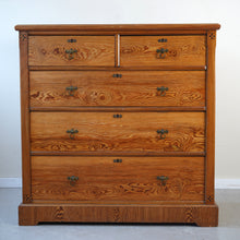 Pitch Pine Aesthetic Movement Chest Of Drawers