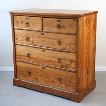 Pitch Pine Aesthetic Movement Chest Of Drawers