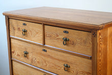 Pitch Pine Aesthetic Movement Chest Of Drawers
