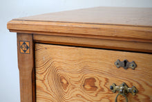 Pitch Pine Aesthetic Movement Chest Of Drawers