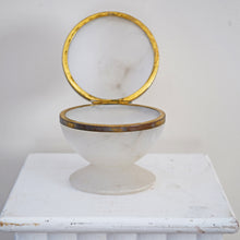 Art Deco Italian Alabaster Lidded Trinket Pot