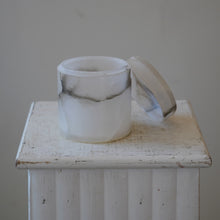 Pair of Alabaster Lidded Pots