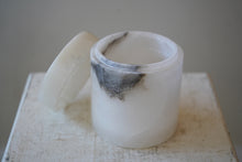 Pair of Alabaster Lidded Pots