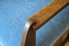 Dutch Art Deco oak armchair attributed to LOV Oosterbeek