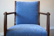 Dutch Art Deco oak armchair attributed to LOV Oosterbeek