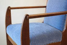 Dutch Art Deco oak armchair attributed to LOV Oosterbeek