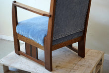Dutch Art Deco oak armchair attributed to LOV Oosterbeek
