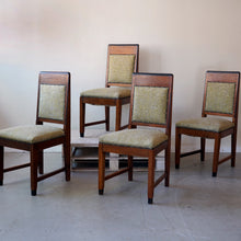 Set of Four Amsterdam School Dining Chairs, c.1930