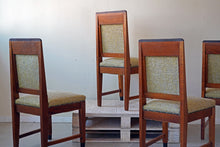 Set of Four Amsterdam School Dining Chairs, c.1930