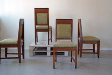 Set of Four Amsterdam School Dining Chairs, c.1930
