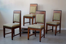 Set of Four Amsterdam School Dining Chairs, c.1930
