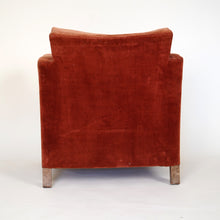 1940s French Crushed Velvet Armchair