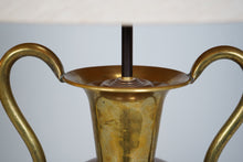 Brass And Copper Vase Lamp