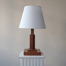 Oak Art Deco Modernist Lamp