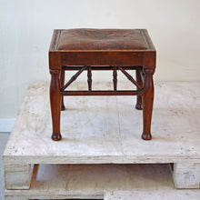 Arts And Crafts Leather Footstool