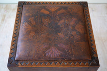 Arts And Crafts Leather Footstool