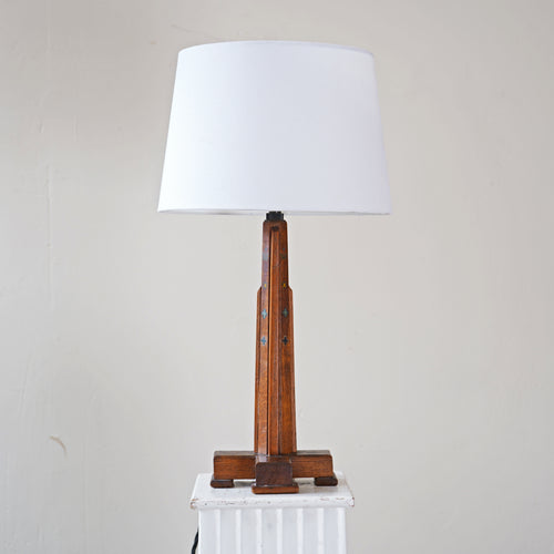 Arts And Crafts Oak Table Lamp