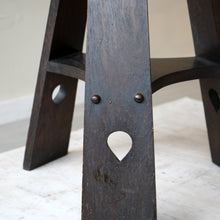 Arts and Crafts Ebonised Oak Side Table