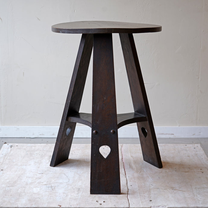 Arts and Crafts Ebonised Oak Side Table