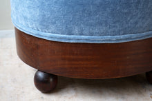 1930s Ottoman, Reupholstered in Studio Ashby Mohair