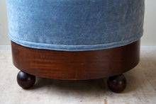 1930s Ottoman, Reupholstered in Studio Ashby Mohair