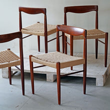 Set of Four Danish Teak Dining Chairs by Bramin