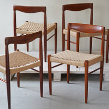 Set of Four Danish Teak Dining Chairs by Bramin