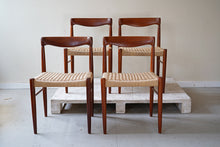 Set of Four Danish Teak Dining Chairs by Bramin
