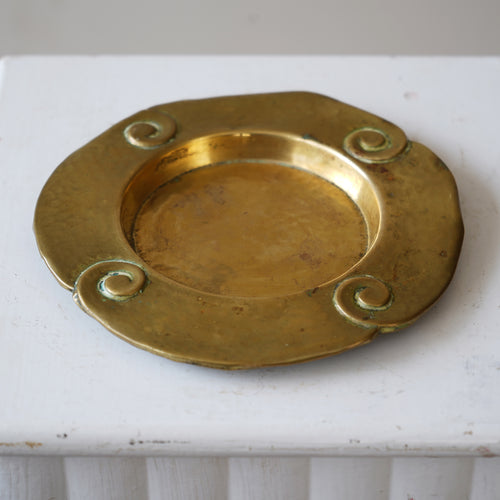 Brass Spiral Dish 1930s 'Joseph Walker & Co'