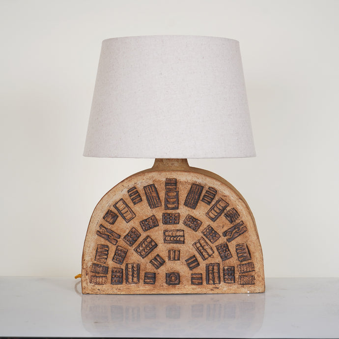 Brutalist Studio Ceramic Table Lamp