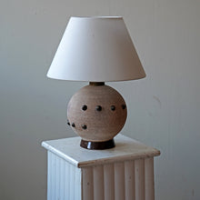 French Ceramic Studded Table Lamp