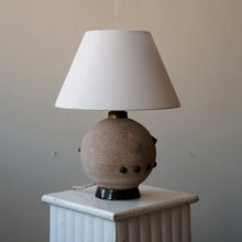 French Ceramic Studded Table Lamp