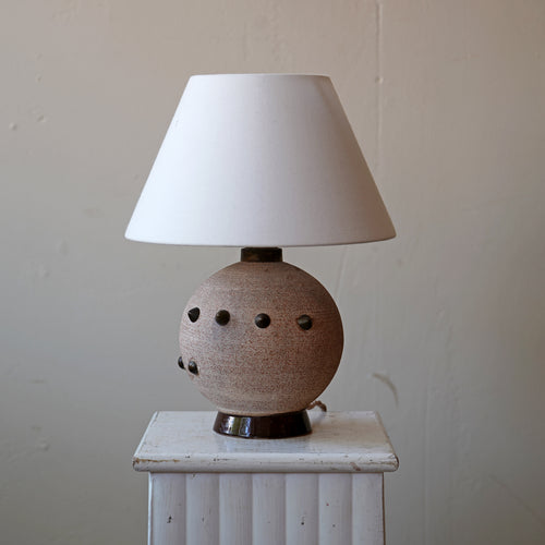 French Ceramic Studded Table Lamp