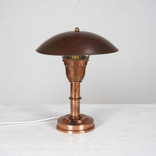 1930s Copper Desk Lamp