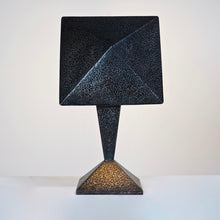 Brutalist French Hammered Metal Table Lamp